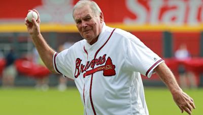 Longtime Atlanta Braves skipper, HOF Bobby Cox makes rare appearance at Truist Park