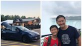 A father-son duo took their Tesla on a 28-day road trip and slept in it every night