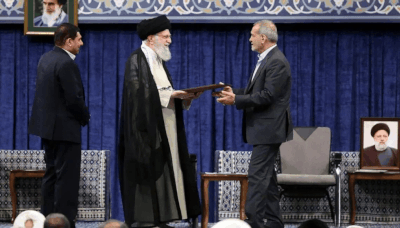 Khamenei officially endorses relative moderate as Iran's president - Times of India