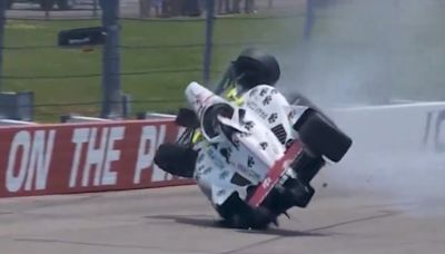 IndyCar: el espeluznante accidente en un fin de semana negativo para Canapino