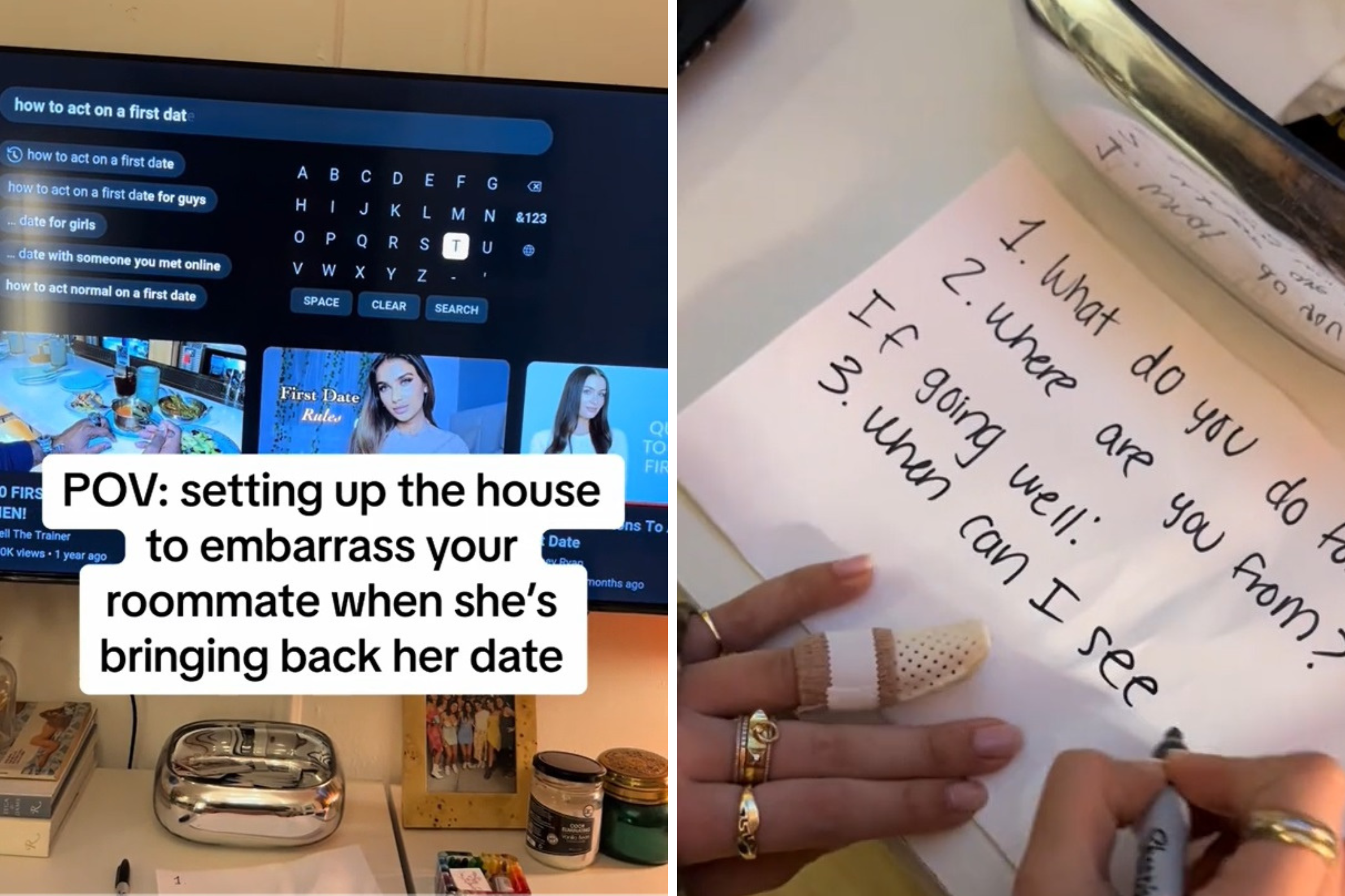 Housemates leave mortifying surprise for roommate bringing date home