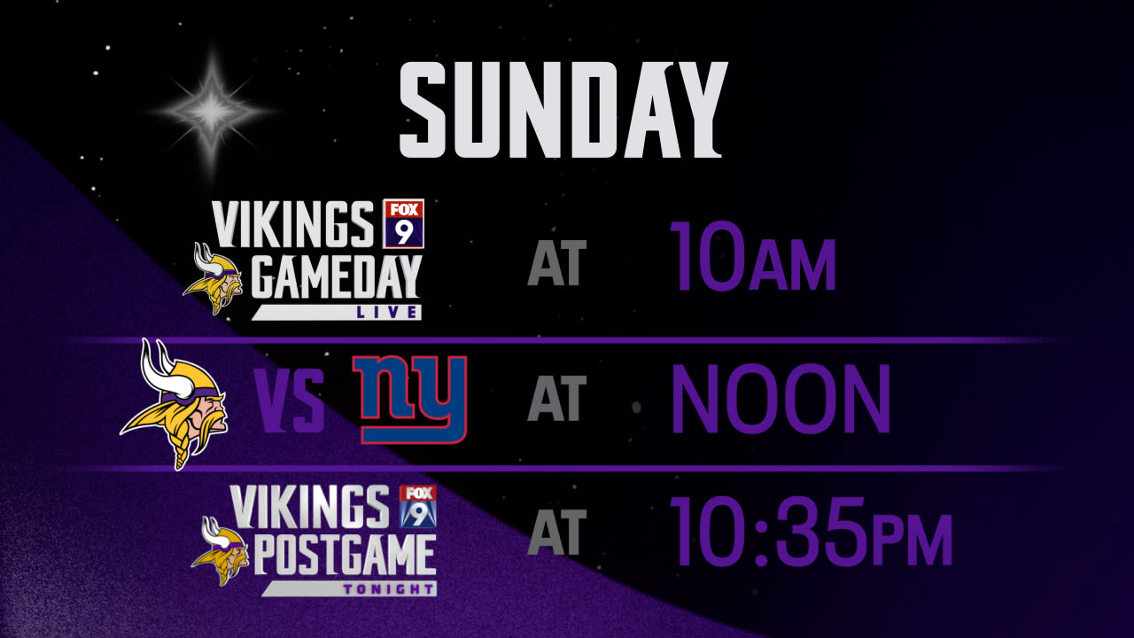 Vikings-Giants: How to watch Minnesota's first game on FOX 9