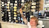 Ed Sheeran Feasts on Italian (and Scores an Arm-Wrestling Trophy!) Before Playing Boston Calling (Exclusive)