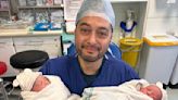 Stephen Rahman-Hughes welcomes twins