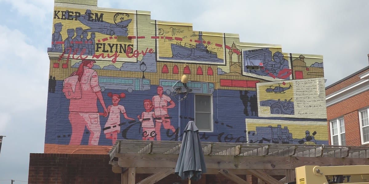 New mural honors military service in the Town of Bedford