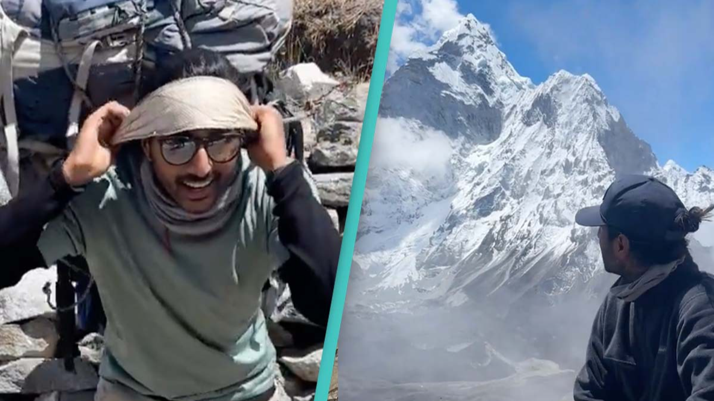 Man with no climbing experience hikes to Mount Everest and reveals why anyone can do it