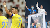 Saudi Arabia: Lionel Messi banner during Al-Nassr’s win over Al-Akhdoud is going viral; Here’s why