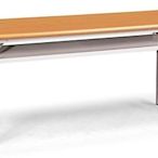 [ 家事達 ] OA-230-12 木紋檯面專利腳折合式會議桌(180*90*74cm) 辦公桌 特價