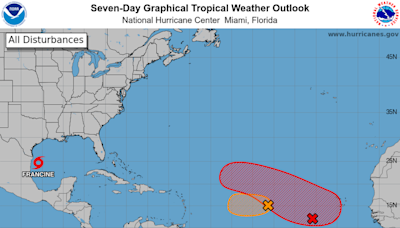 Tropical Storm Francine could become hurricane as two systems churn in the Atlantic