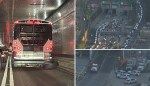 NYC commuters stuck in Lincoln Tunnel for up to 90 minutes during rush hour after disabled bus snarls traffic