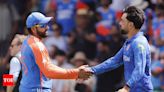 'Bambai se aaya...': Rashid Khan shares photo with Rohit Sharma after Afghanistan enter semifinals | Cricket News - Times of India