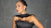 Hailey Bieber’s Furry Midi Dress May Be Her Most Fun LBD Yet