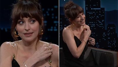 How Dakota Johnson Handled A Wardrobe Malfunction Most Gracefully When Her Dress Straps "Just Fell Off"