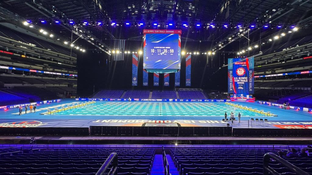 Timelapse: 2024 U.S. Olympic Swim Trials Are Set To Take Place In Lucas Oil Stadium