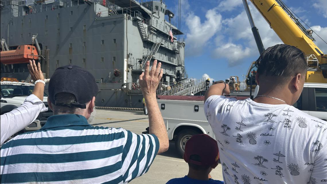 Homecoming for USNS Kanawha following 9 months at sea