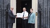 Children’s letters from Gaza handed in to Downing Street