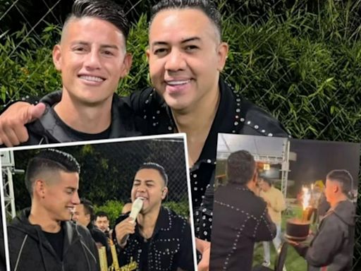 James Rodríguez celebró (ahora sí) su cumpleaños y armó parrandón a punta de vallenato