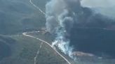 Una treintena de medios aéreos y terrestres movilizados en un incendio forestal en Hellín (Albacete)