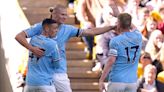 Erling Haaland scores again as Manchester City go top after win at 10-man Wolves
