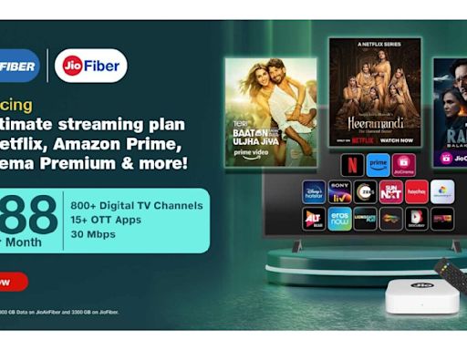 Reliance Jio launches Rs 888 ‘ultimate streaming plan,’ offers 15+ OTTs for Jio Fiber, AirFiber subscribers