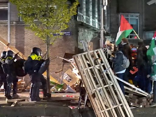 Protestas propalestinas se extienden a Europa: la policía disuelve acampadas en Ámsterdam y Berlín