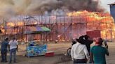 Se incendia plaza de toros en Panabá