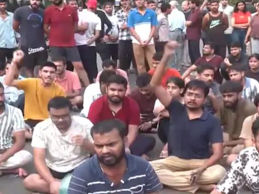 Protest ensues in Delhi's Rajendra Nagar as 3 students die in flooded basement of Rau Coaching Centre