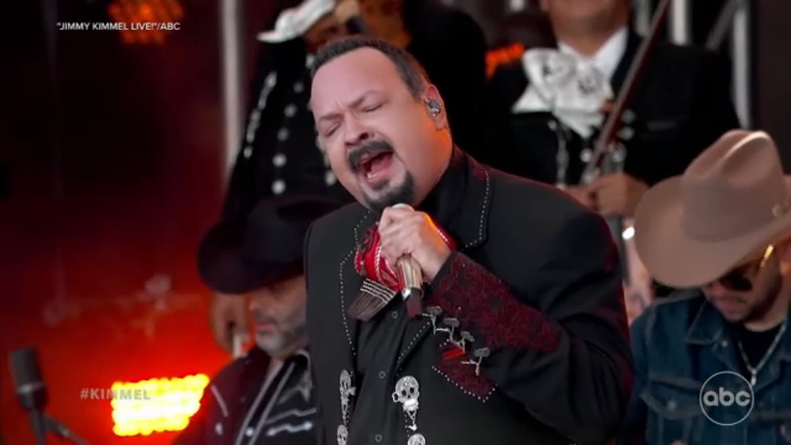 Pepe Aguilar becomes first artist to perform mariachi music on 'Jimmy Kimmel Live!'