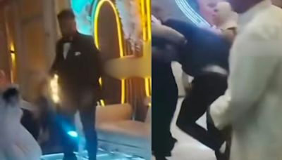 Watch: Bride's brothers attack groom on the stage, netizens say, "Violent person..."