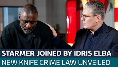 Idris Elba joins Sir Keir Starmer as he sets out 'moral mission' to tackle knife crime - Latest From ITV News