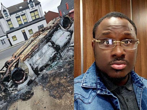 Carer who found car destroyed by rioters after 12-hour shift left 'traumatised' | ITV News