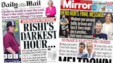 Newspaper headlines: 'Hero Rob's final message' and Farage returns