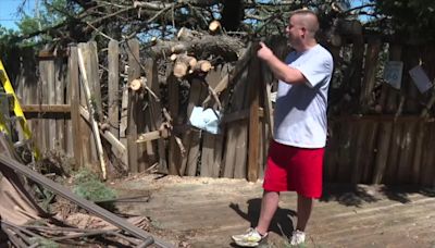 'Mother Nature...somebody done made her mad this year': Minne Lusa resident clean neighborhood after storms