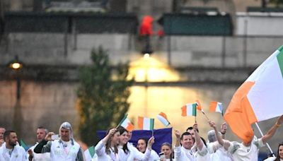 Team Ireland take to the River Seine as Shane Lowry and Sarah Lavin fly the flag at Olympic opening ceremony