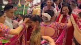 Anant Ambani-Radhika Merchant Wedding: Newlyweds receive grand welcome at home; Akash, and Shloka shower blessings