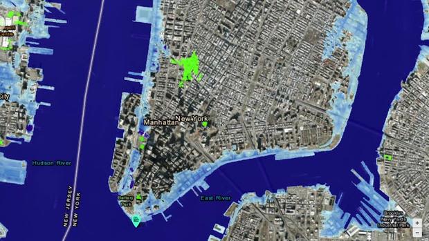Parts of NYC could be underwater by 2100. Map shows areas that are most at risk.