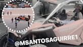 Critican a Sandra Cuevas por usar explanada de la Cuauhtémoc como pista de carreras a bordo de su lujoso RZR