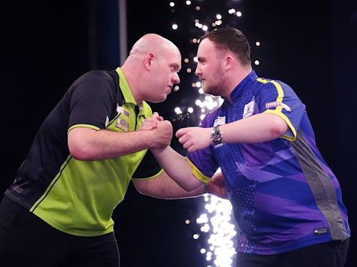 Michael van Gerwen beats Luke Littler in first round at World Matchplay