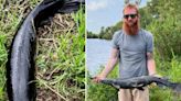 Texas angler hooks a stunning and rare black alligator gar