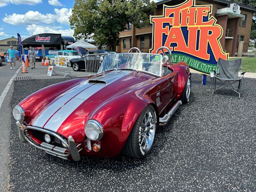 Classic cars roar through the fairgrounds at the 2024 Syracuse Nationals