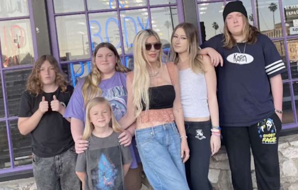 Tori Spelling Shows Off Mother's Day Belly Piercing Gifted by Her 5 Kids: 'Know Me So Well'