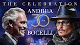 Andrea Bocelli says Johnny Depp is a 'rockstar loved everywhere'