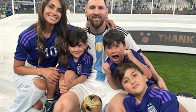 El tierno posteo que Antonela Roccuzzo le dedicó a Lionel Messi y a sus hijos