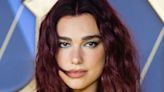 Dua Lipa Looks Like the Star of Her Own Rock Opera With Messy Magenta Waves and Skintight Sequined Dress