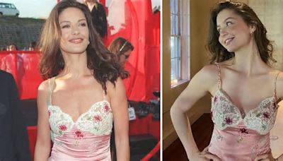 Catherine Zeta-Jones’s Daughter, Carys, Re-Wears Mom’s ’90s Red-Carpet Dress