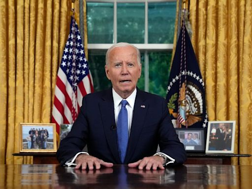 Elections 2024 live: Biden snubs Trump in speech as backlash grows over JD Vance’s Harris ‘cat lady’ comments