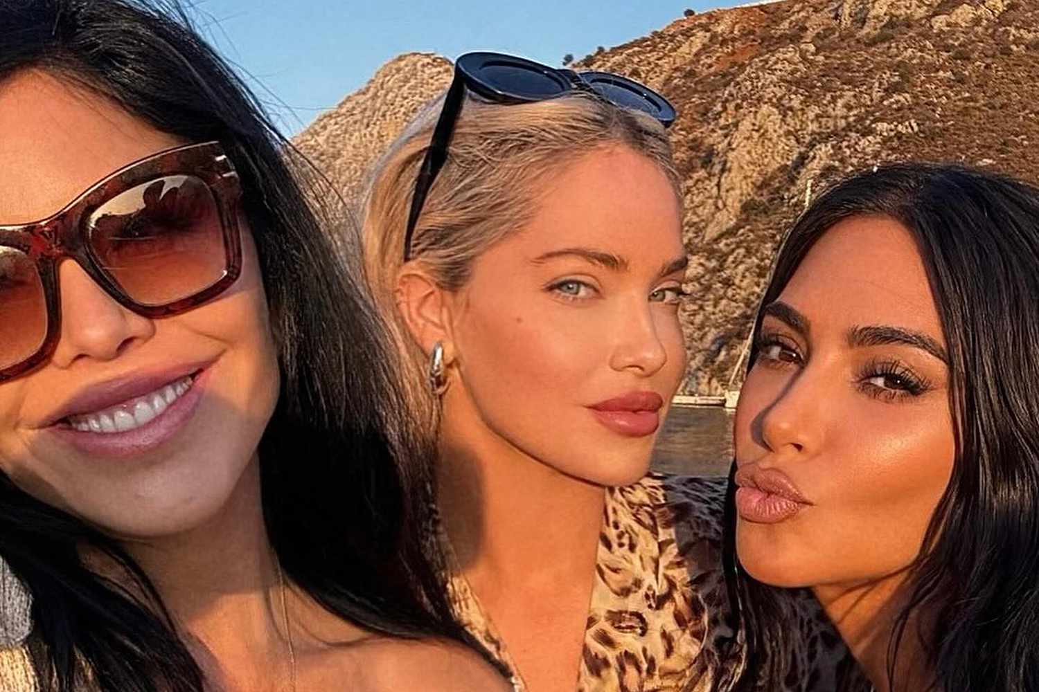 Kim Kardashian Shares New Snaps from Greece Vacation with Pals Lauren Sánchez and Olivia Pearson