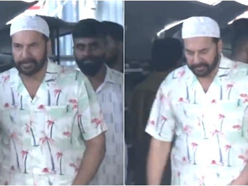 Mammootty offers prayers at Juma Masjid in Kochi on Eid-Ul-Adha 2024