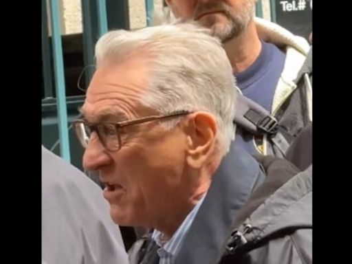 Manipulación: el video de Robert De Niro enfrentando a manifestantes propalestinos no era real, era parte de una serie