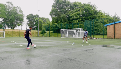 Humble ex-Rangers star spotted training in the rain after 18 months without club